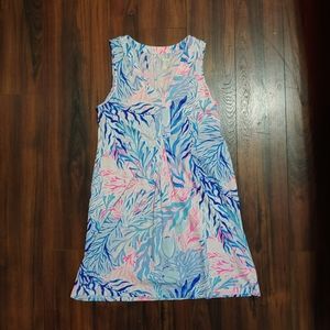 Lilly Pulitzer Amina Dress Kaleidoscope Coral